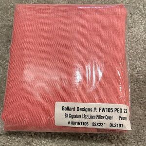 Ballard Designs Peony Linen Pillow Cover